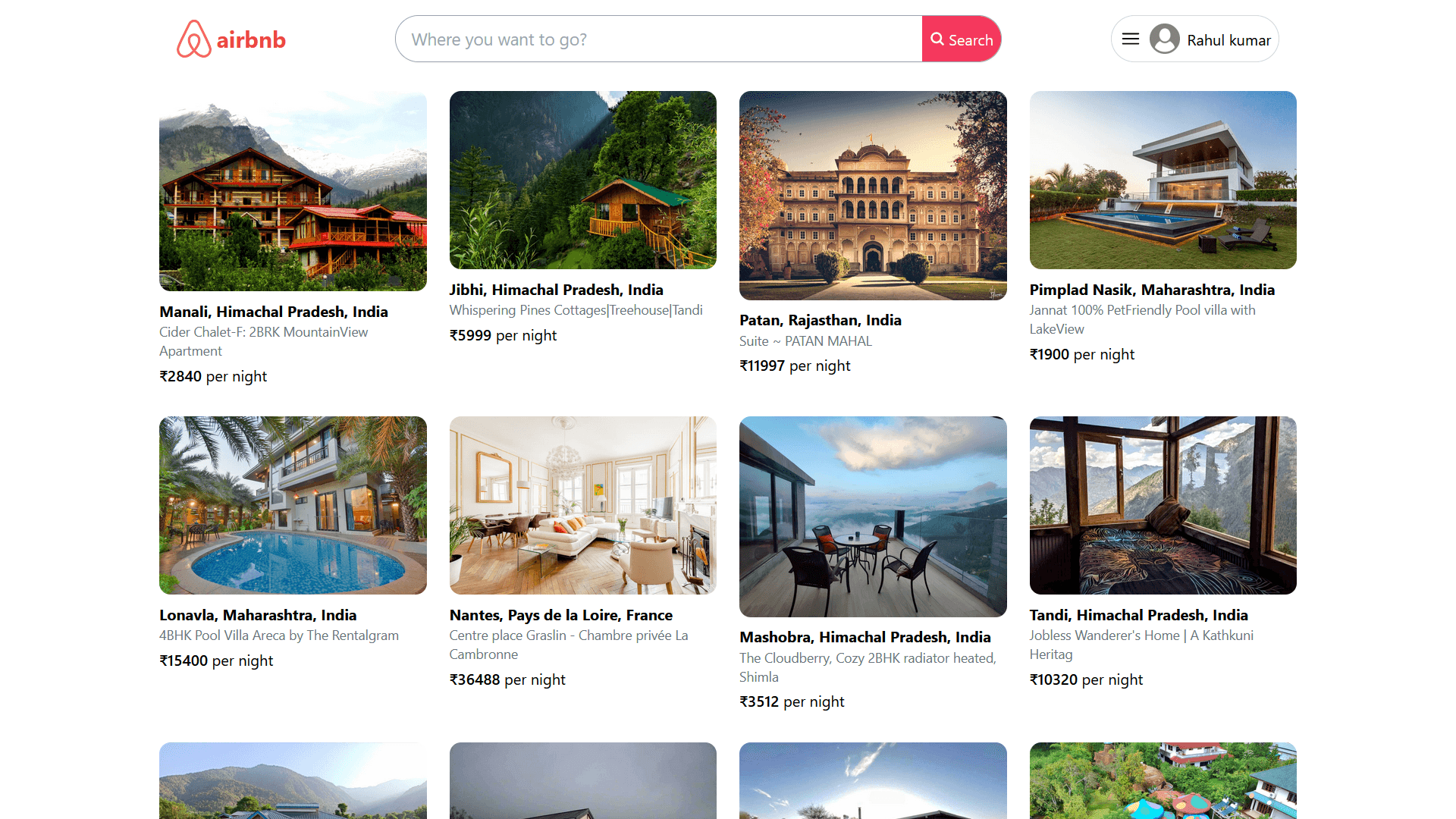 Airbnb Clone